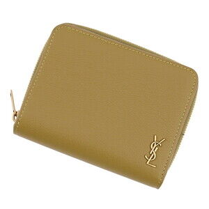 Yves Saint Laurent Saint Laurent Paris Bi-fold Wallet YSL Compact Zip Around ...